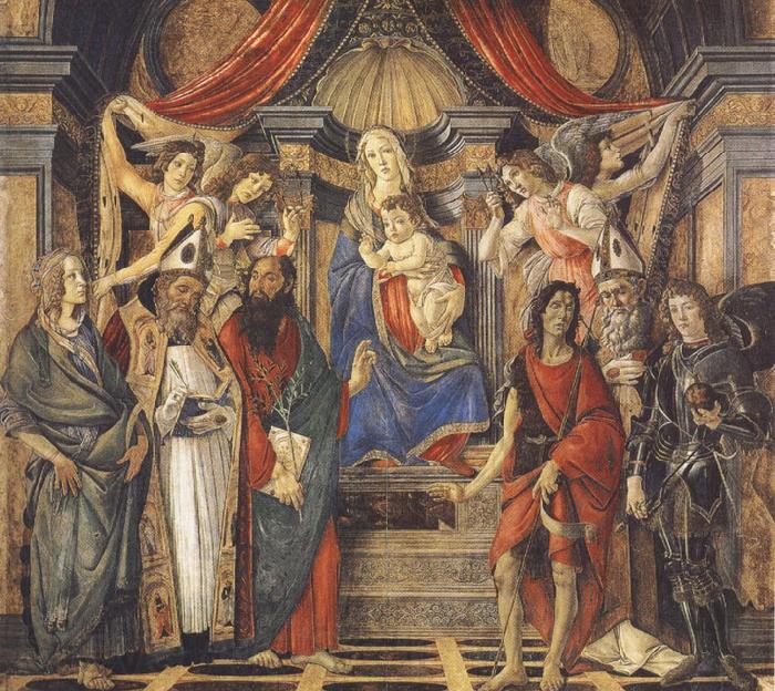 Sandro Botticelli St Barnabas Altarpiece (mk36) Norge oil painting art